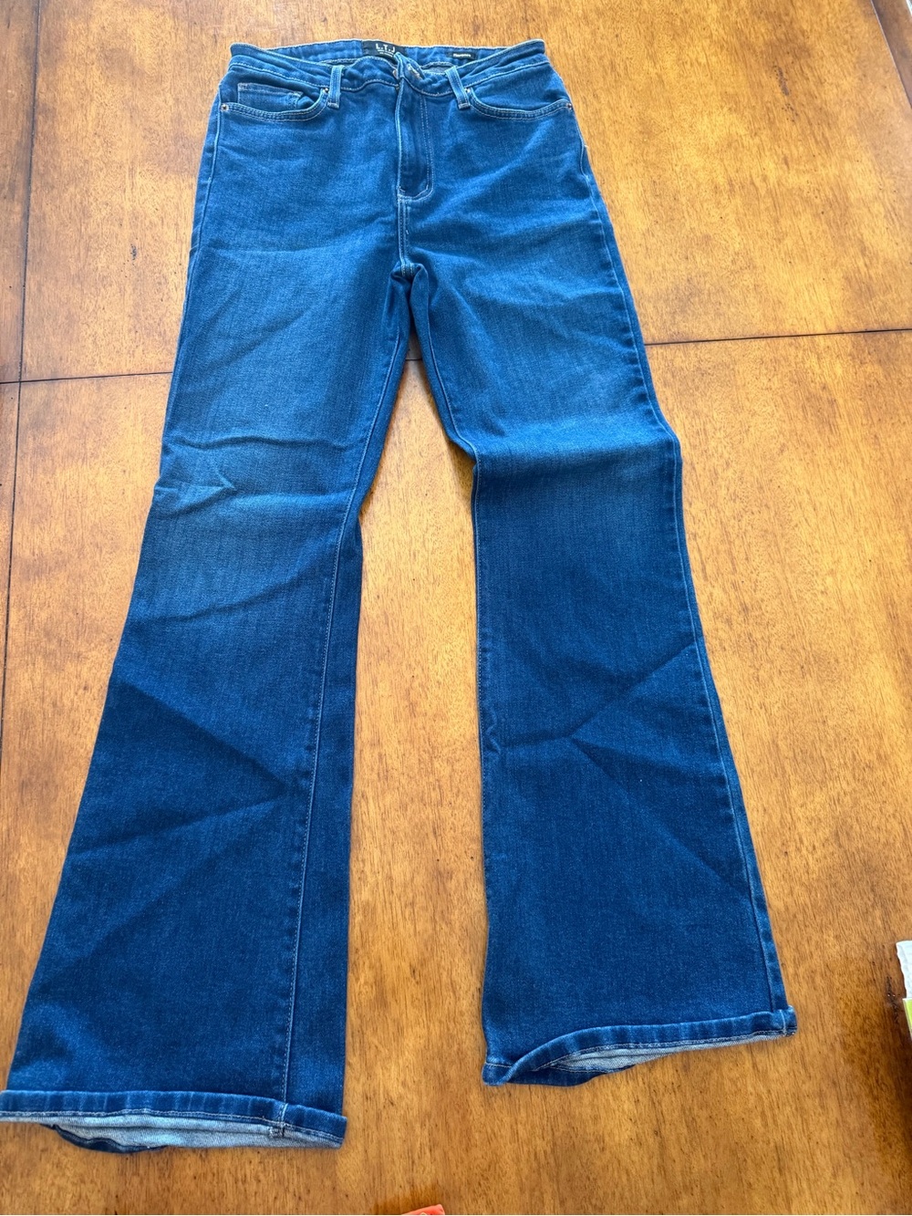 LTJ letter letters to Juliette Florence Women’s Dark Blue Jeans - Classic Fit 28